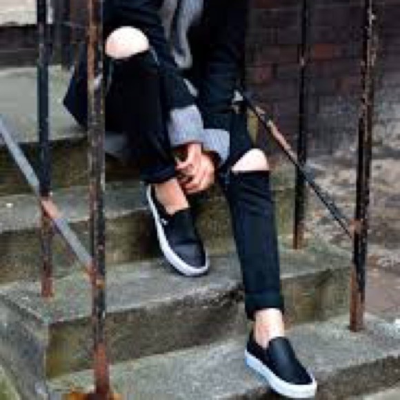 𝅺VANS Asher LeatherSlip On Sneakers Size - Picture 9 of 9